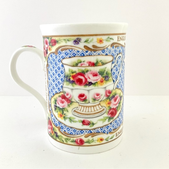 Crown Trent China Limited, Made In England Breakfast Mug Cup Floral Teapot - Picture 1 of 12